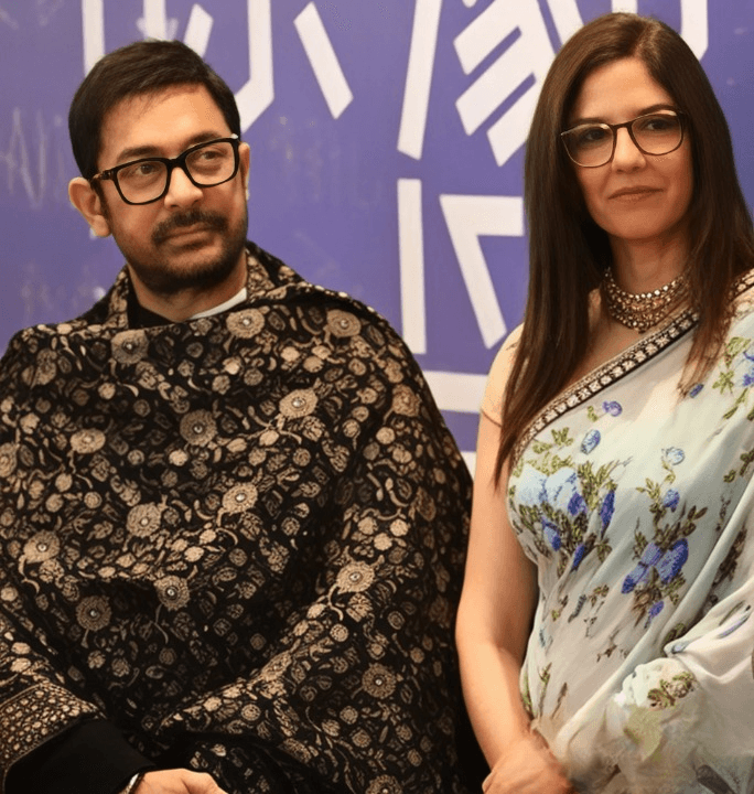 Aamir Khan and Gauri Spratt spotted at Mumbai airport ahead of Coolie release