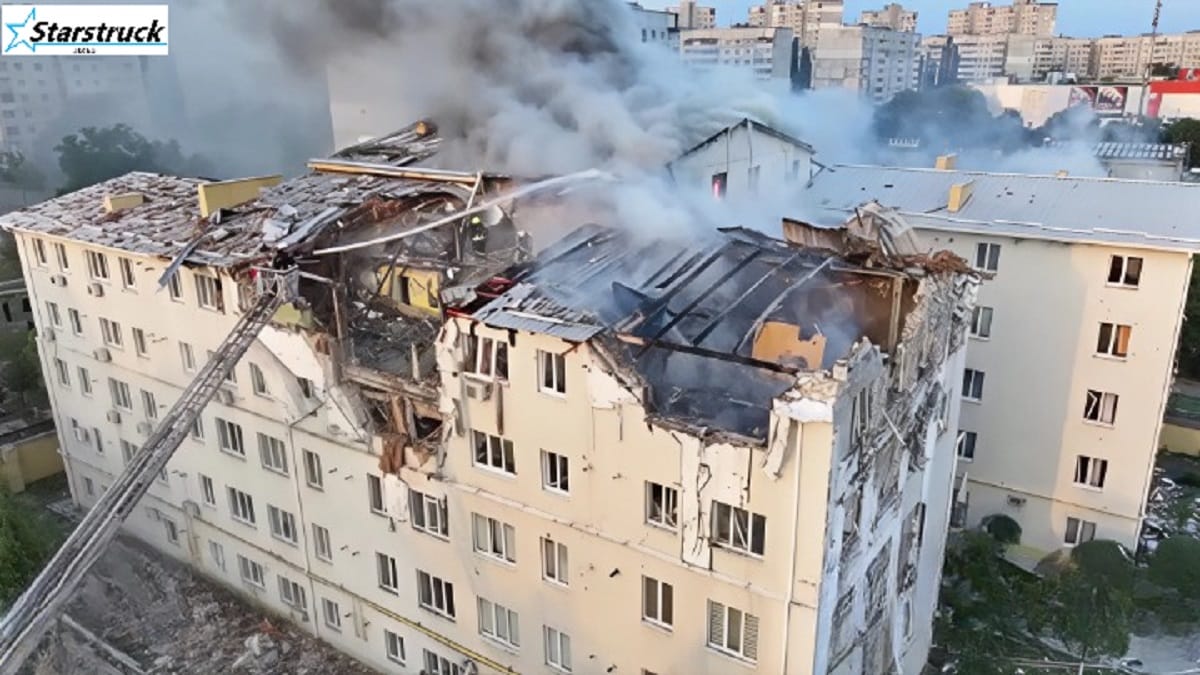 Russia Ukraine drone missile strike devastation