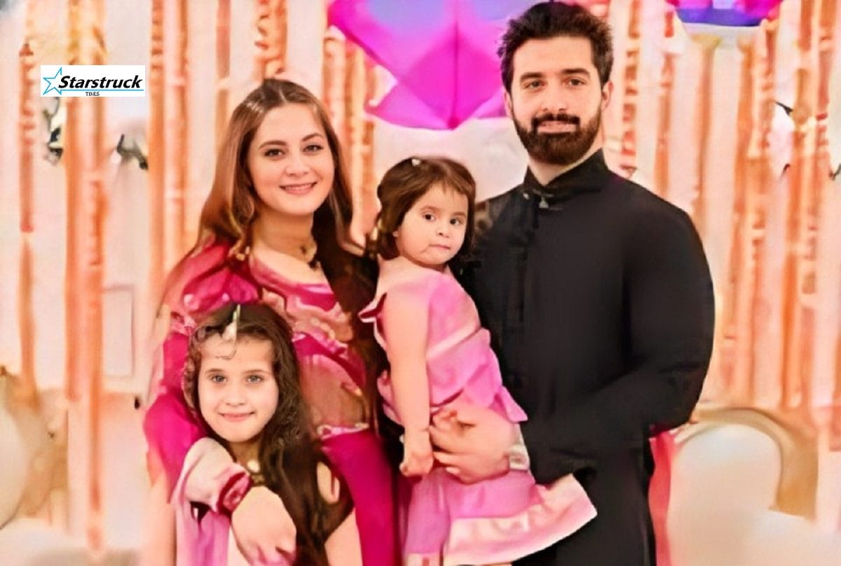 Aiman Khan Muneeb Butt with daughters welcoming baby Naimal Muneeb