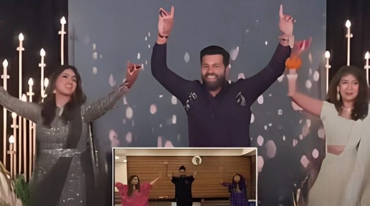 Rohit Sharma Ritika Sajdeh Dance Video
