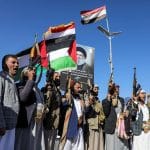 Aerial view of Sanaa post-strike