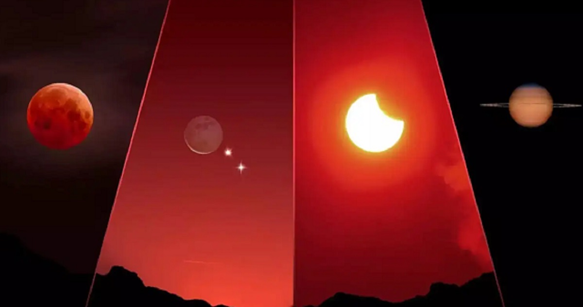 Blood Moon 2025 total lunar eclipse red sky