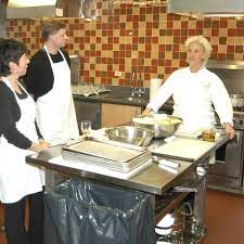 Chef Anne Burrell teaching at the Institute of Culinary Education