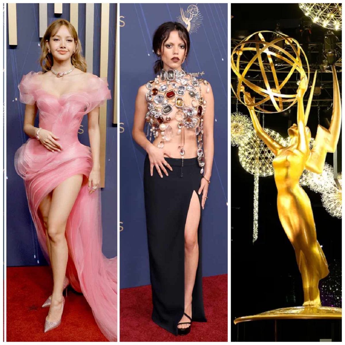 Emmy Winners 2025 red carpet viral fashion moments