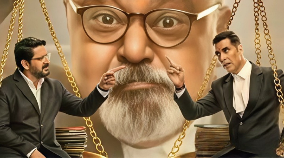 Jolly LLB 3 movie poster featuring Akshay Kumar and Arshad Warsi