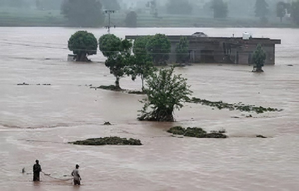 Severe flooding in Multan and Sindh provinces due to overflowing rivers and heavy monsoon rains