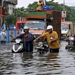 Kolkata flooded streets after 70mm rainfall in three hours, October 2025.