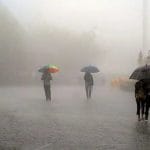 Pakistan weather update October 2025 showing heatwave in Karachi, smog in Punjab, and cold front over northern hills.