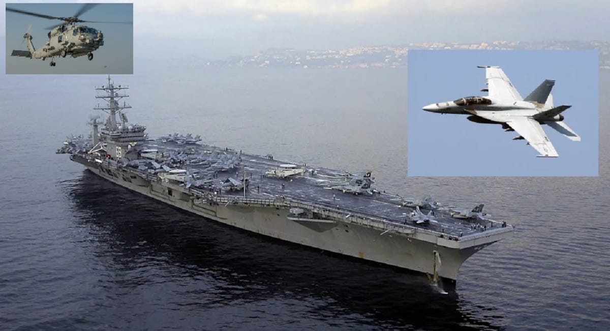 US Navy F/A-18 Jet and MH-60R Seahawk Helicopter Crash in South China Sea