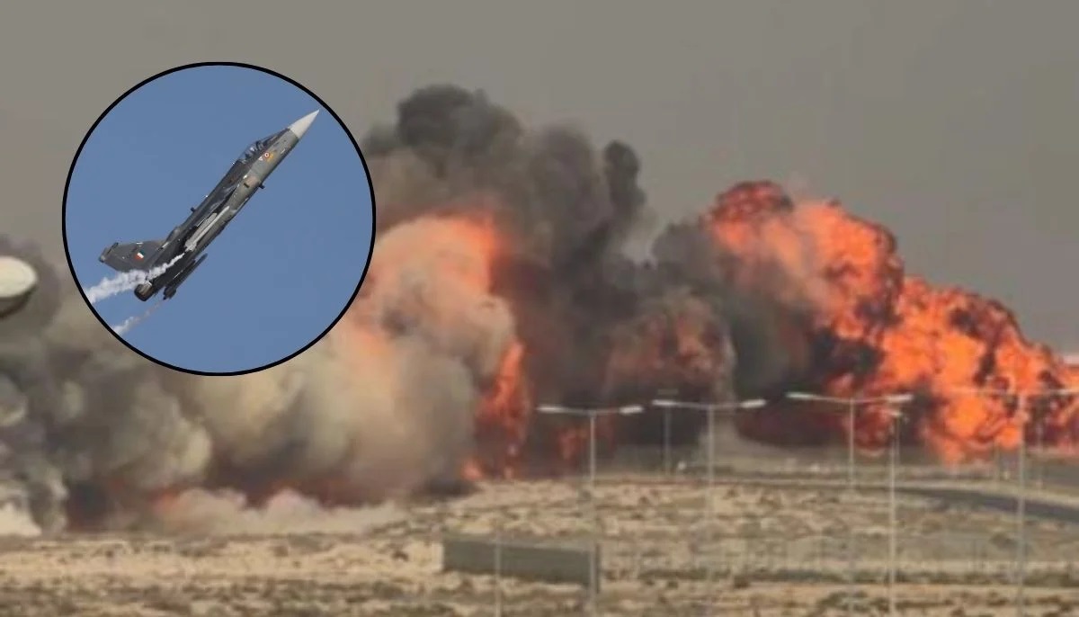 Tejas crash Dubai Airshow fighter jet accident