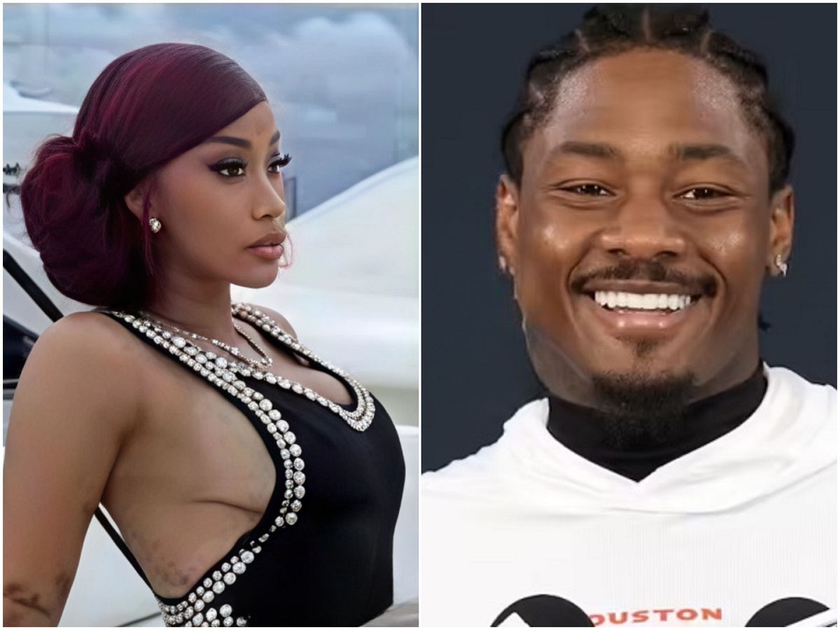 Cardi B and Stefon Diggs together at Patriots game