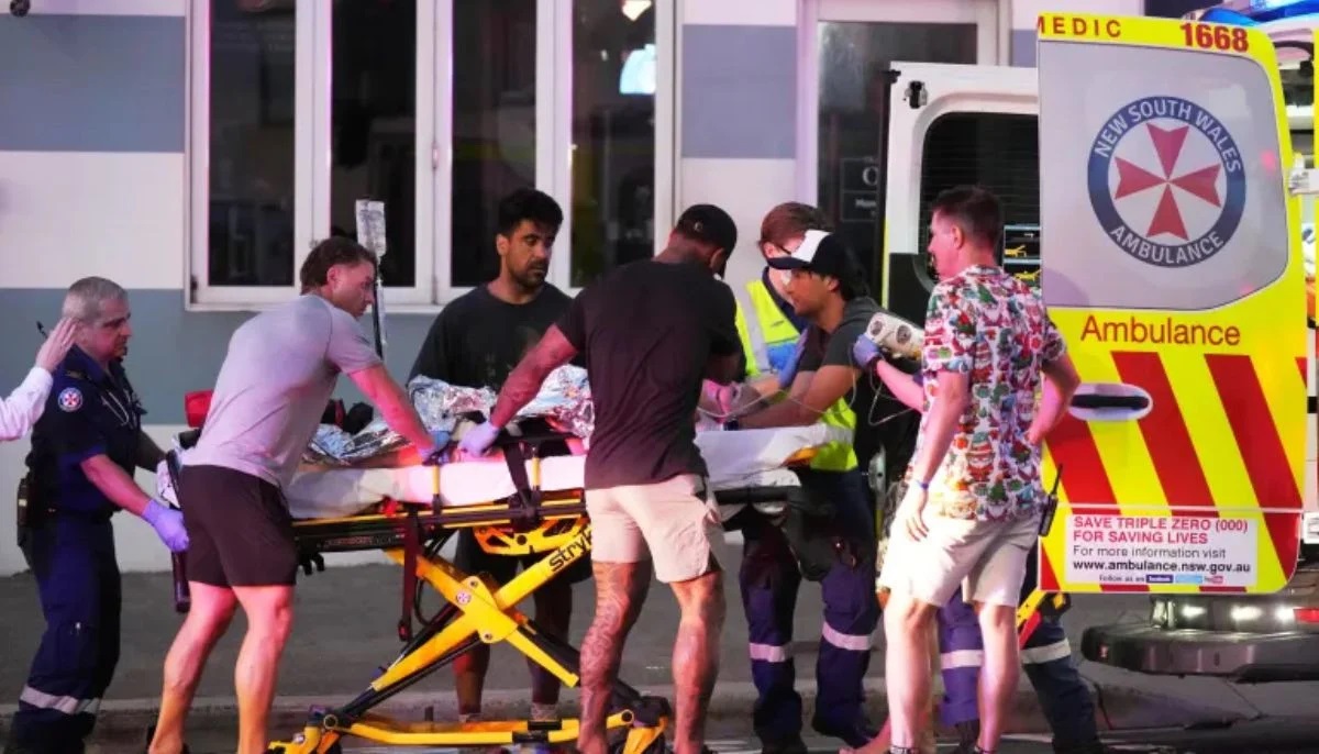 Bondi Beach mass shooting scene in Sydney