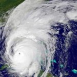 Cyclone Hayley approaching Australia with heavy rain clouds