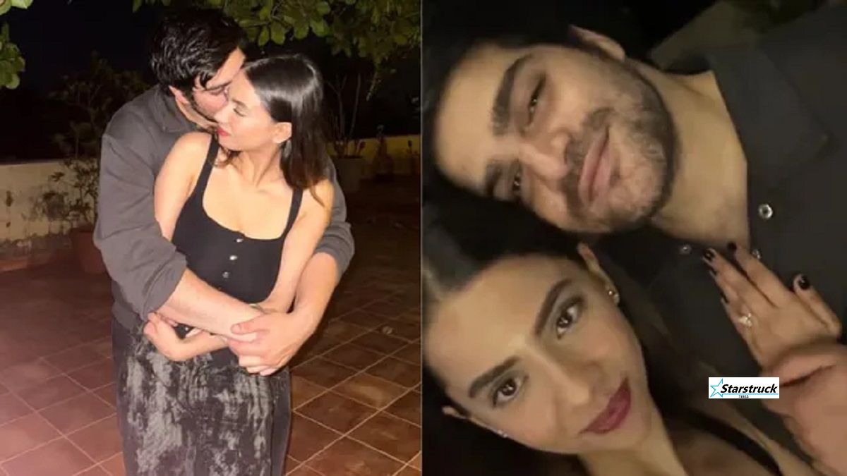 Ayaan Agnihotri engagement ring with Tina Rijhwani