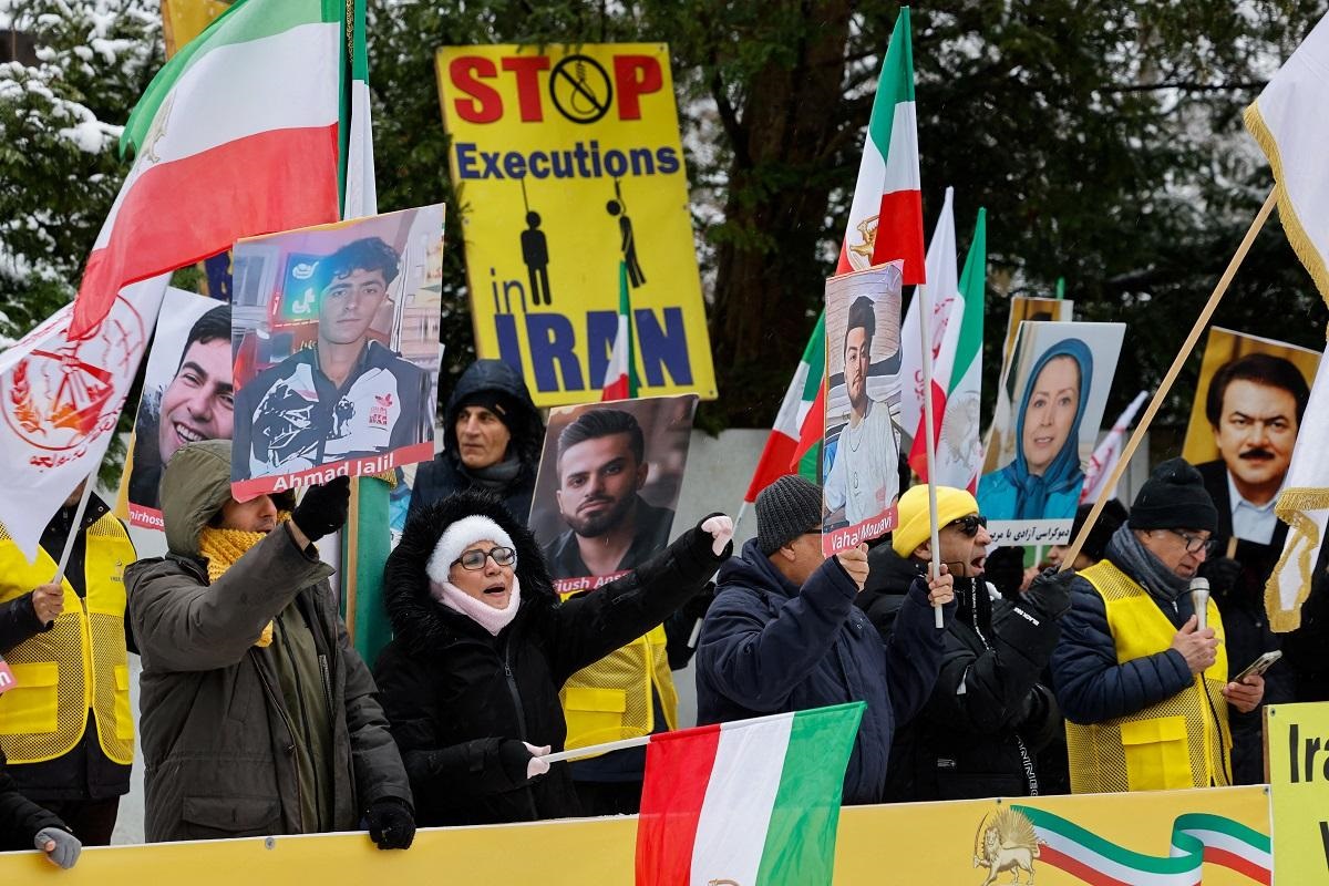 Protesters march in Tehran during Iran protests 2026 deaths