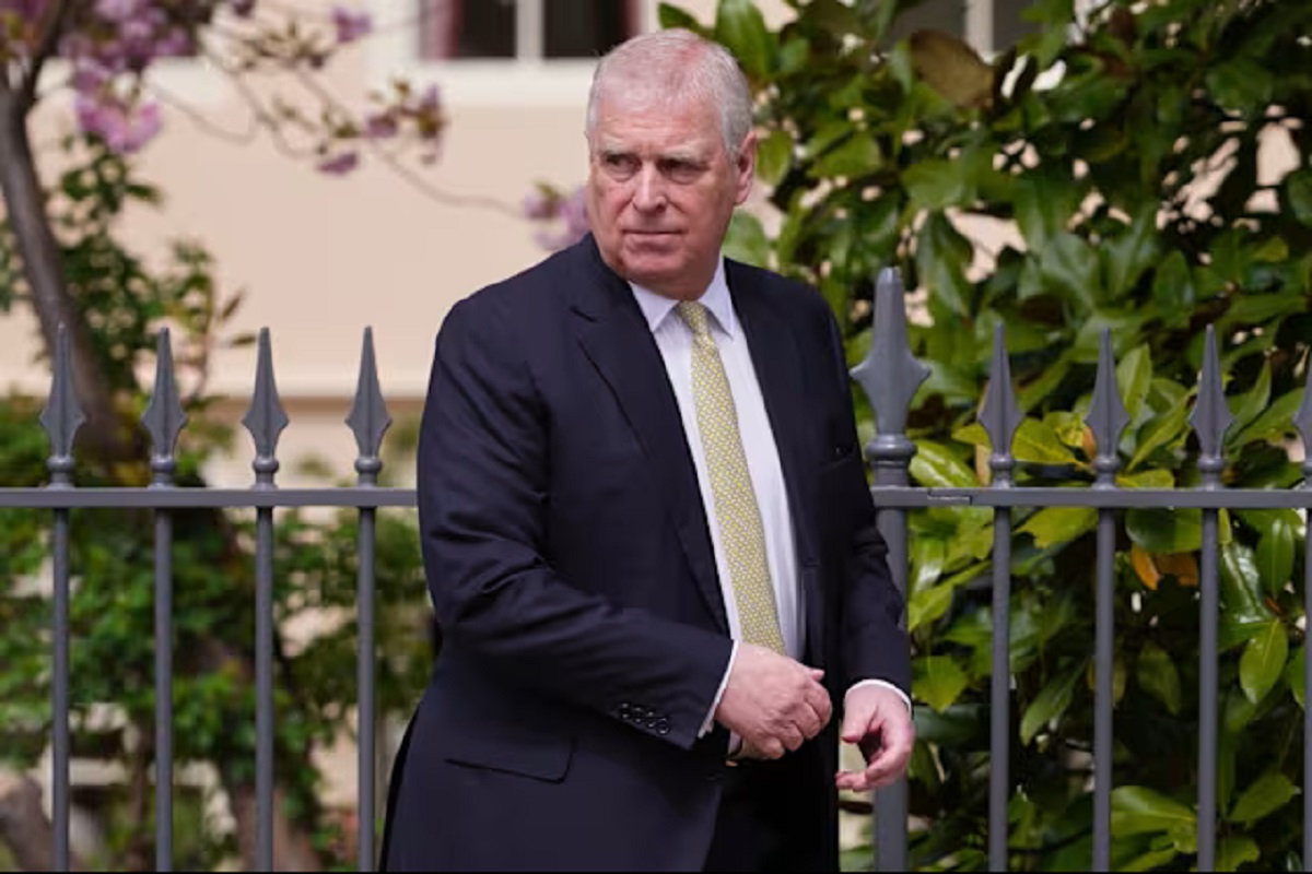 Prince Andrew Epstein Files protest outside Buckingham Palace