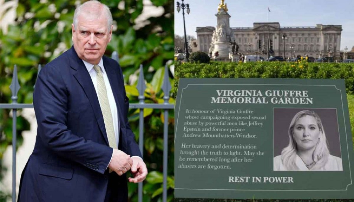 Virginia Giuffre tribute near Buckingham Palace
