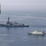 UAE naval ships securing Strait of Hormuz for multinational security force