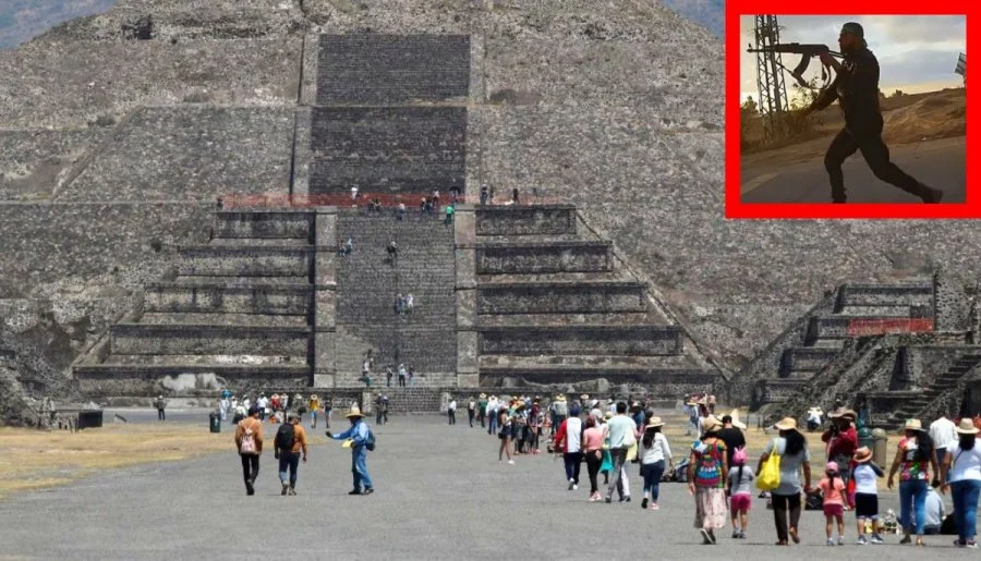 Teotihuacan shooting Mexico pyramids incident