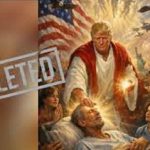 Donald Trump AI image controversy depicting Jesus-like figure