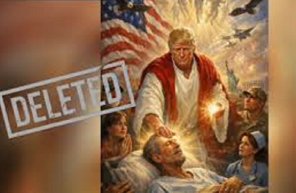 Trump AI Image Controversy — Why Did He Delete It?