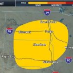 Severe thunderstorms forming over the U.S. Plains with hail and tornado risk