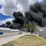 Salt Lake City Industrial Structure Fire Hits Metech Recycling — Will Environmental Fallout Loom Long After "Loss Stopped" Call? Salt Lake City industrial structure fire smoke plume rising from Metech Recycling on Orange Street