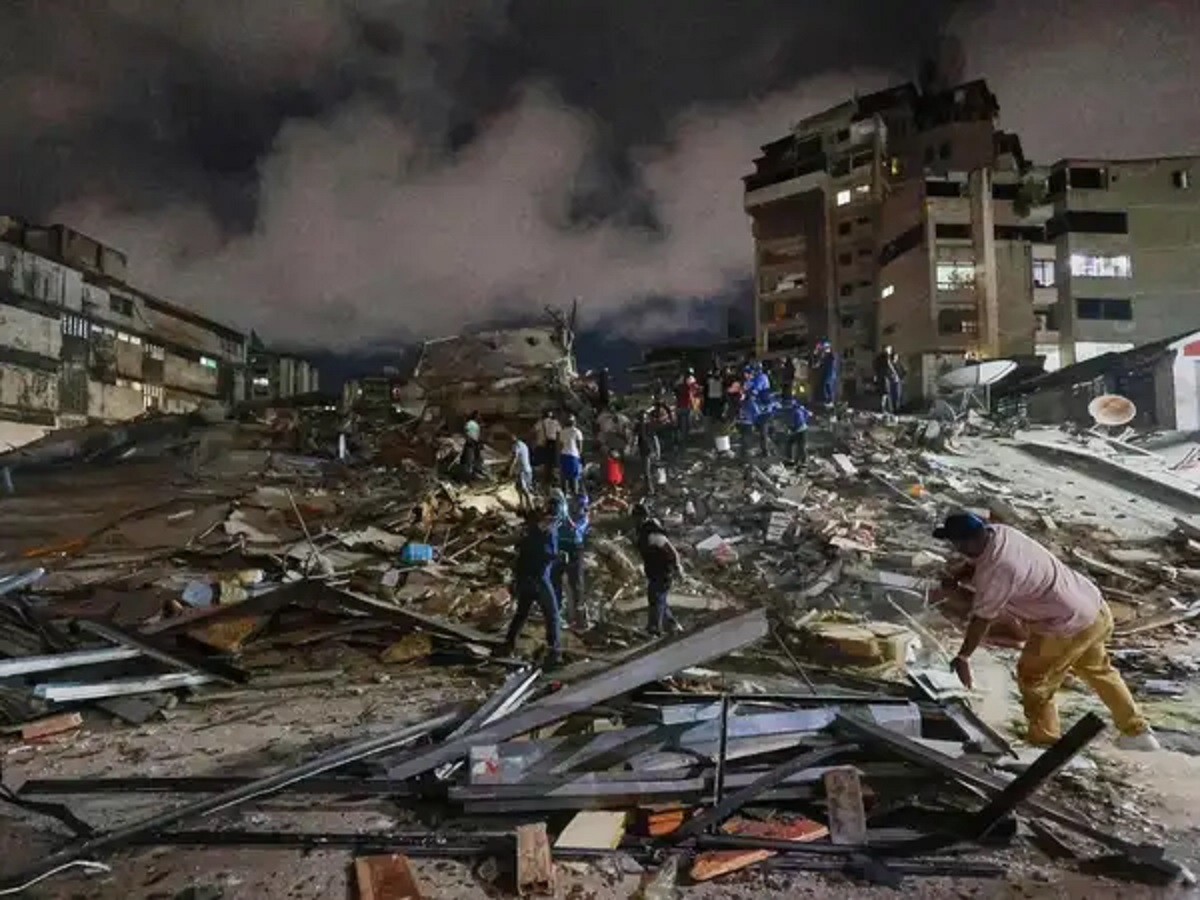 Seismograph recording the massive back-to-back tremors of the Venezuela doublet earthquake.