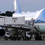 Trump Decoy Flight Shock: Secret Catering Truck Exit Revealed Donald Trump boarding Air Force One in Ankara Turkey before secret catering truck exit