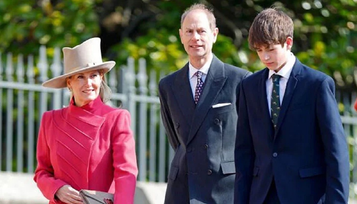Duchess Sophie and Prince Edward attending a public royal event outdoors.