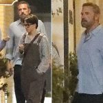Ben Affleck with Violet and Fin during rare family dinner in Santa Monica
