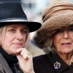 Queen Camilla Spotted on Low-Key Scottish Shopping Spree with Granddaughter Queen Camilla wearing a floral dress walking past shops in Ballater with her granddaughter Eliza Lopes.