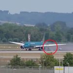 Inside Munich Plane Terror: Shocking Footage Shows Boeing 787 Tail Strike Vietnam Airlines Boeing 787-9 Dreamliner on the tarmac at Munich Airport with tail strike damage and flat tires
