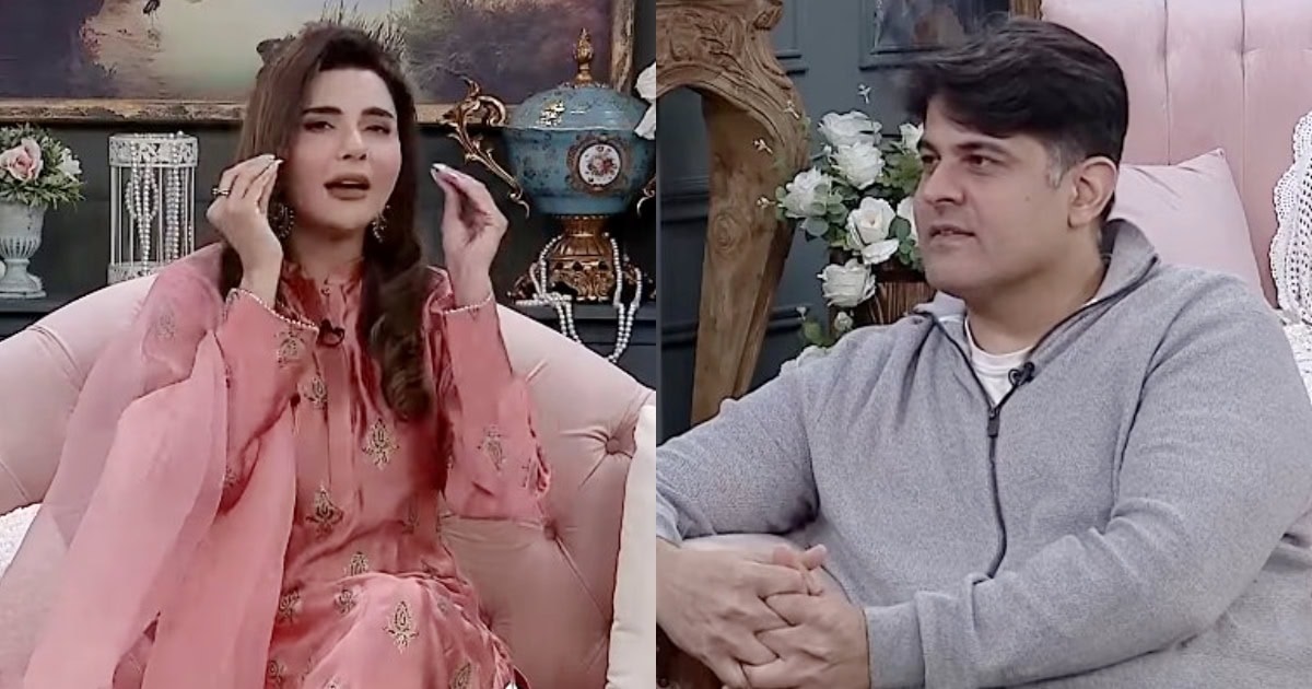 Babrik Shah and Nida Yasir during a Good Morning Pakistan appearance
