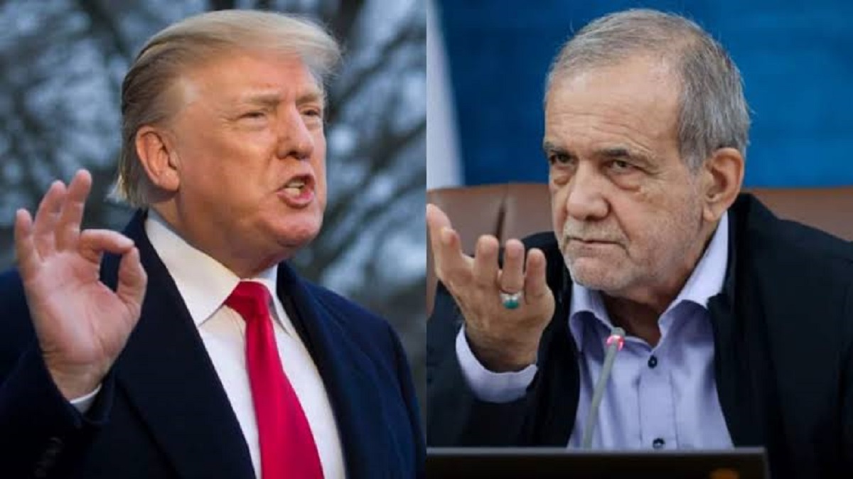 Donald Trump and Masoud Pezeshkian amid renewed US-Iran diplomatic signals at the UN