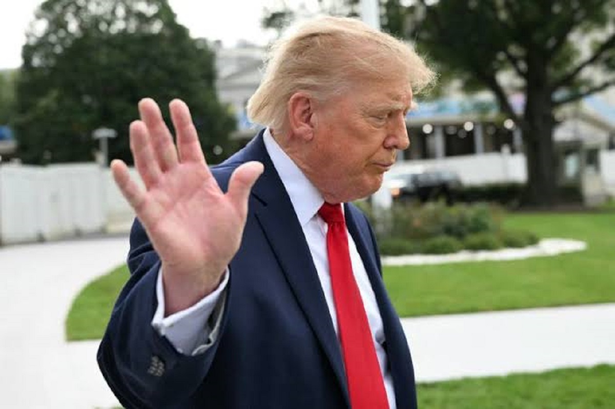 Donald Trump speaking at the White House after rejecting Iran’s seven-day Hormuz proposal