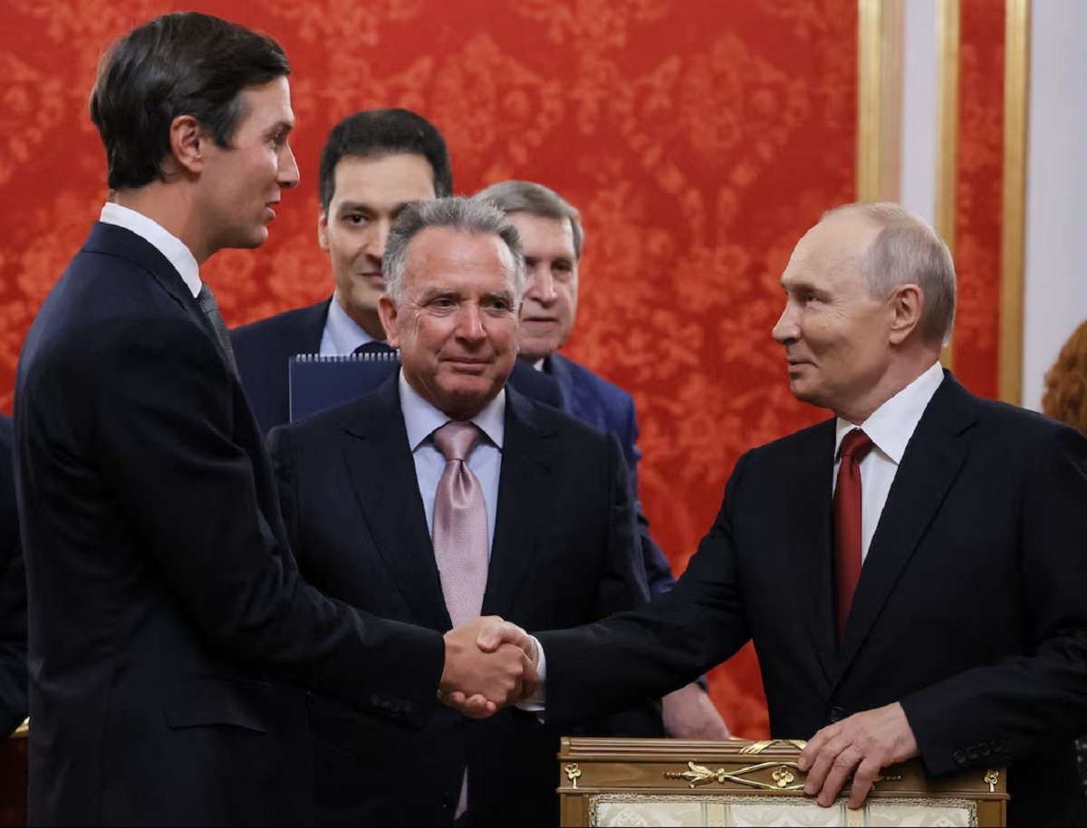 Steve Witkoff and Jared Kushner Ukraine peace talks with Vladimir Putin in Moscow