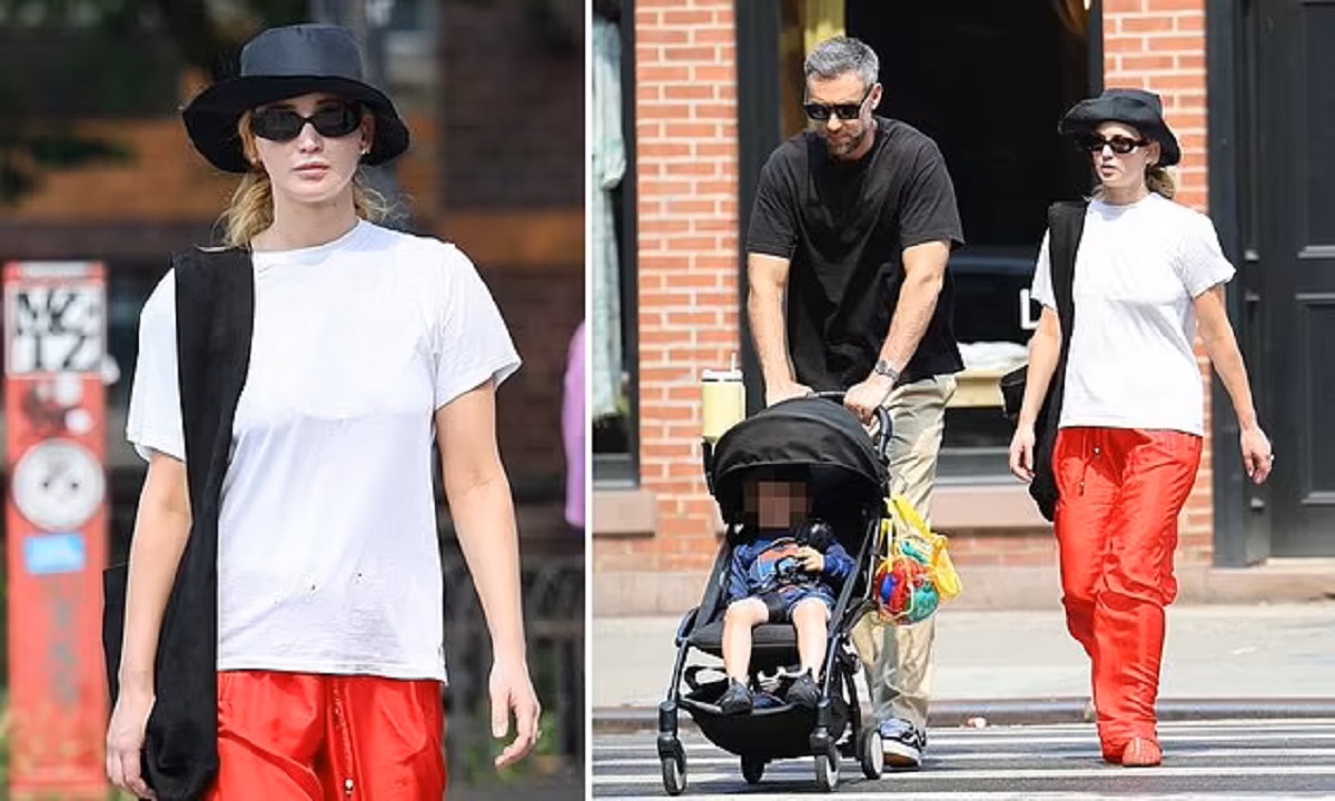 Jennifer Lawrence and husband Cooke Maroney attending a public event together
